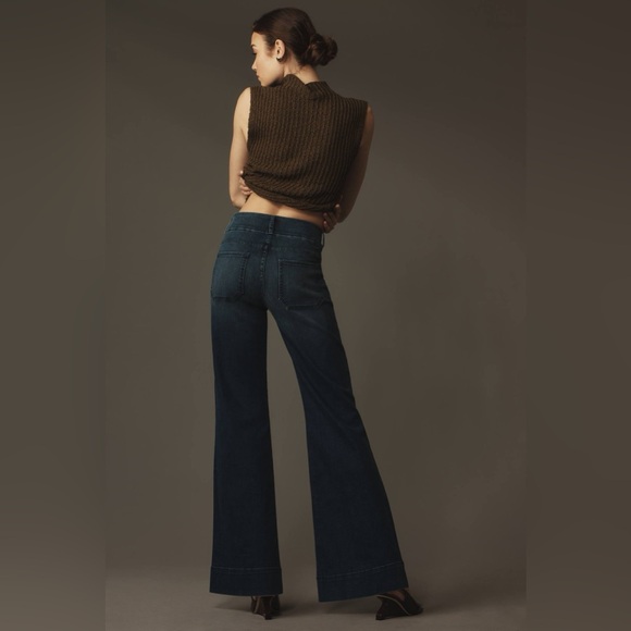 Fidelity Denim Aloe Mid-Rise Flare Jeans | Color: Forever Rinse | NEW/NWT!!👖💜 - Picture 3 of 14